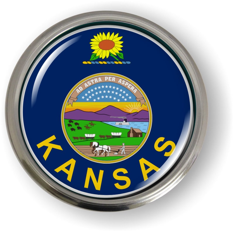 Kansas - State Flag Emblem